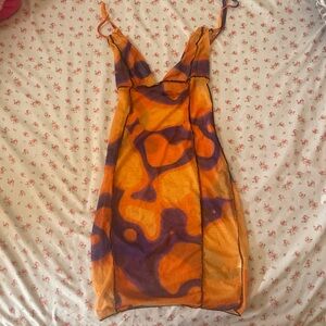 Sheer sunset dress